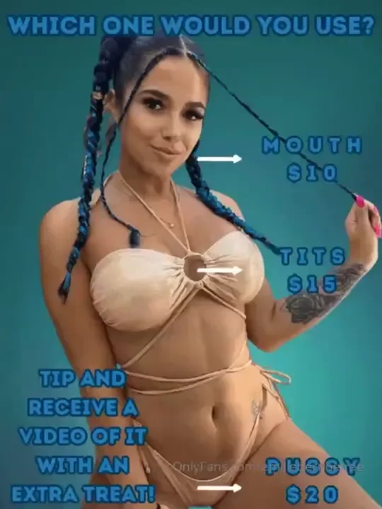 Choose the one you want use to receive a video of me using it for you 