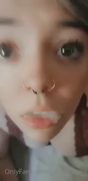 I swallowed yesterday first time in my life full video on my vip of on 