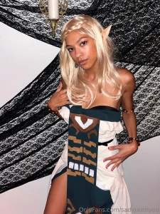 Tried to diy a zelda tears of the kingdom costume super last minute