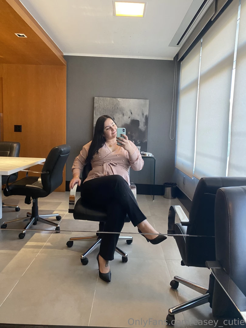 Keeping my office chic and my smile charming 