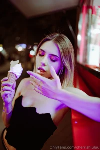 Night neon lights and me savoring the moment would you like to share