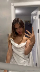 Just out of the shower wrapped in a soft towel i caught myself