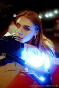 A bit of evening vibes bright lights a cool drink and me what do you part 1