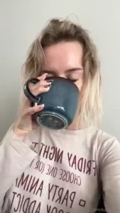 I like to start my morning with a hot shower and a cup of hot coffee