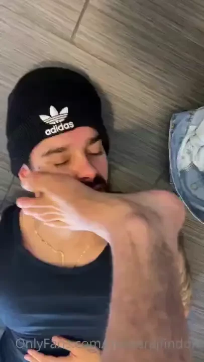 Stepping on caseycooperxxx face and having him worship my foot as i 