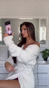 Soft skin steamy mirrors and nothing under this robe