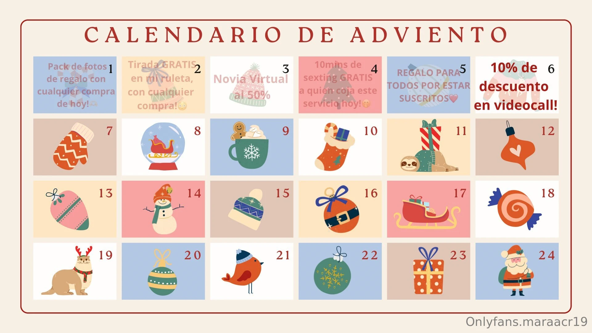 D a 6 de diciembre 10 de descuento en videollamada 