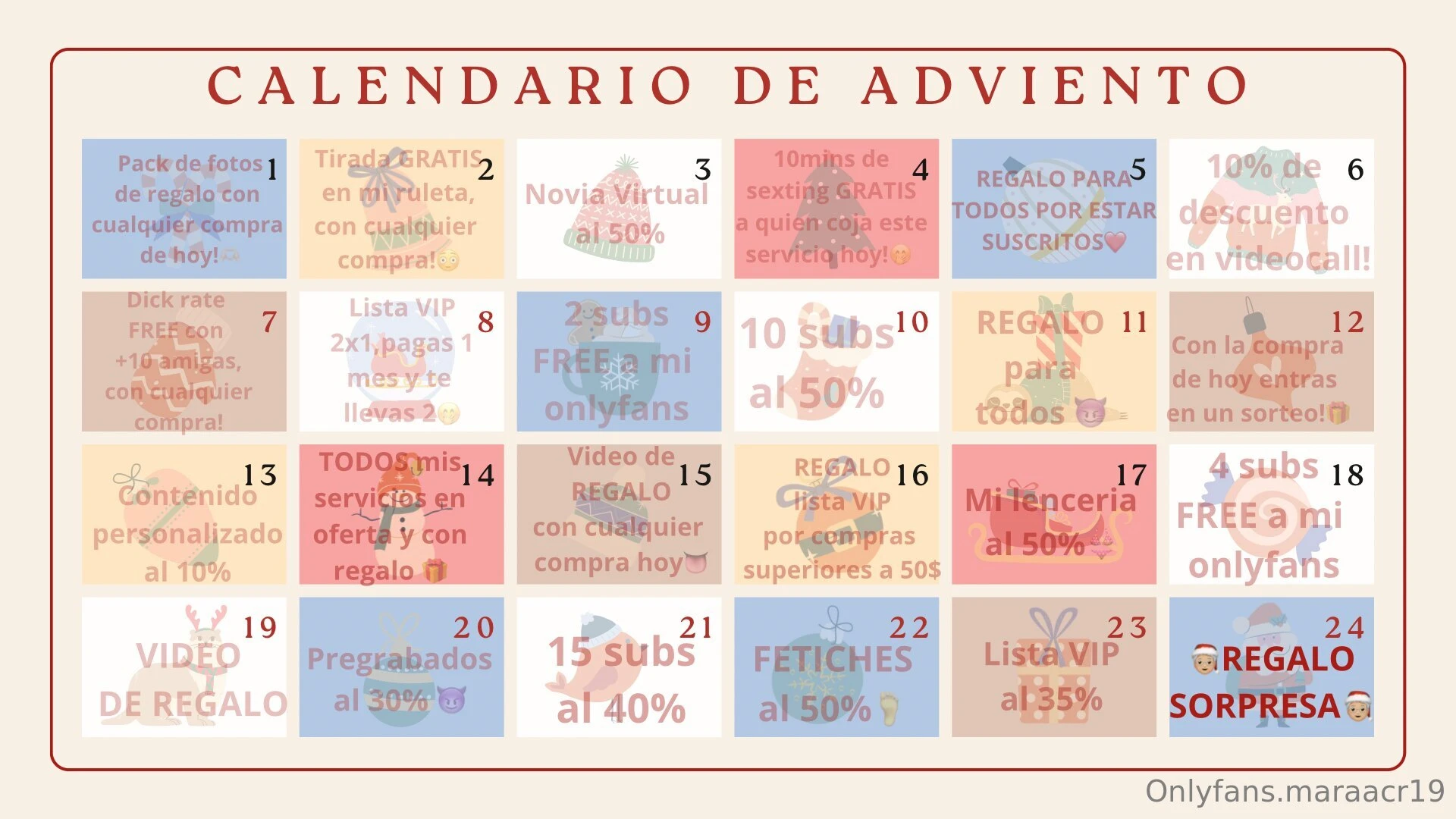 D a 24 de diciembre regalo sorpresa 