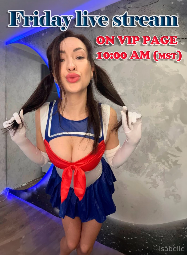 Hi sweetie i ll be live streaming friday 12 04 10 00 am mst 12 00 pm 