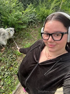 Morning walk with my fluffy buddy nothing like fresh air cozy vibes