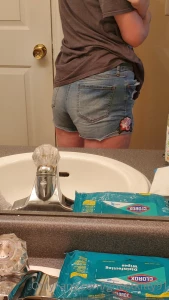 Booty shorts basically the only pair of bottoms that fit me part 1