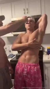 Collab vid watch me and my bro dirty dawz lather each other up rubbing