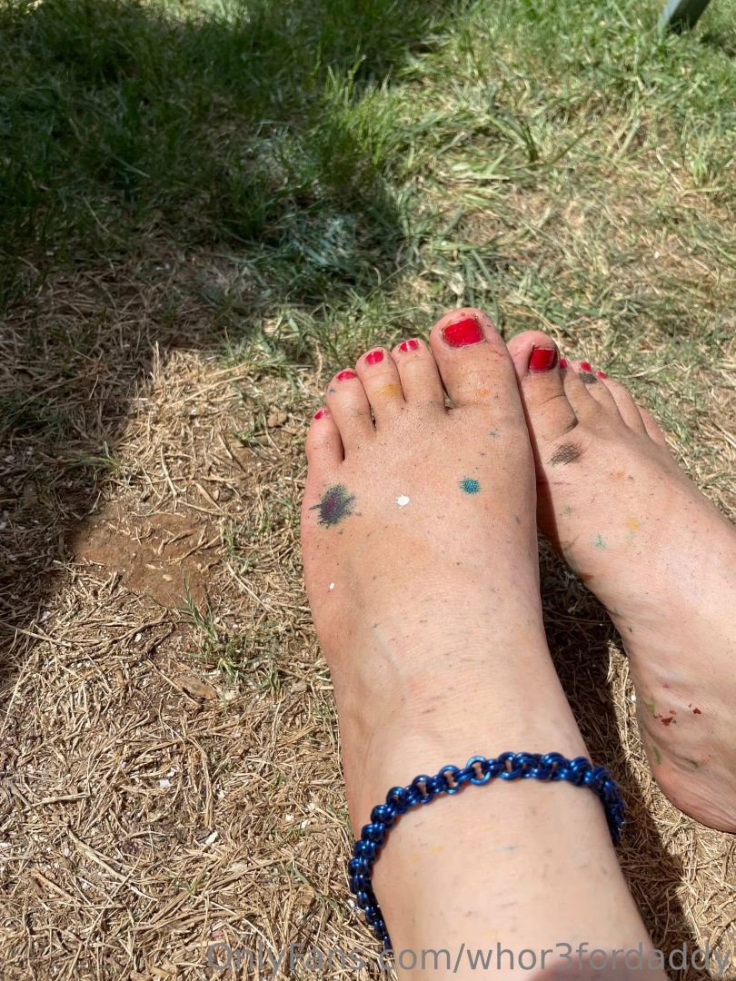 Was painting and made a bit of a mess 