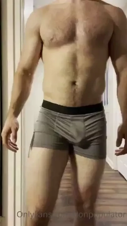 Stripping down and jerking it a little while before my shower 