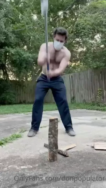 Finally got a wood splitting axe and split some kindling don t need it 