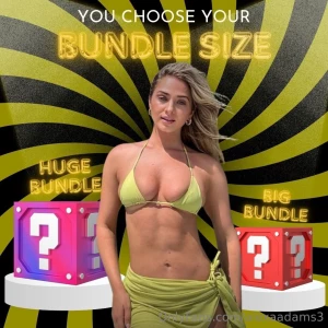 You choose your bundle size i have a lot of things in my gallery and i
