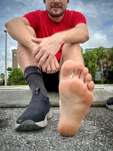 Out and about showing off my straight boy soles before this hurricane part 1