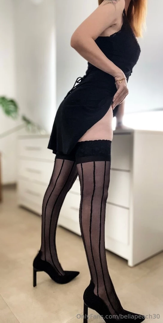 Lean over and slide down my legs 