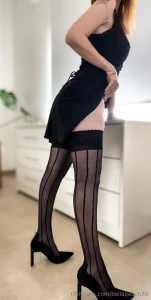 Lean over and slide down my legs