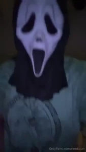 Ghostface shows their tiddies