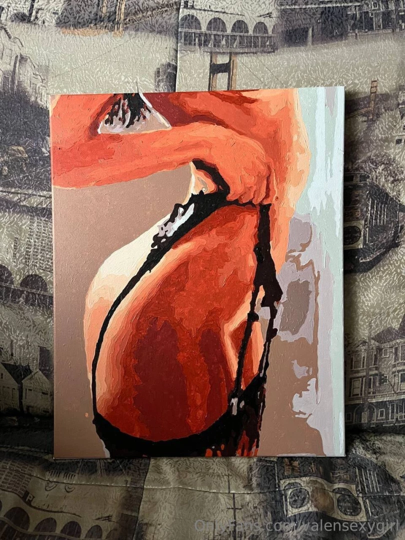 Finished painting the picture i think it s so hot do you like it 