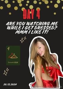Day four of our advent and today you have a magical chance to see me