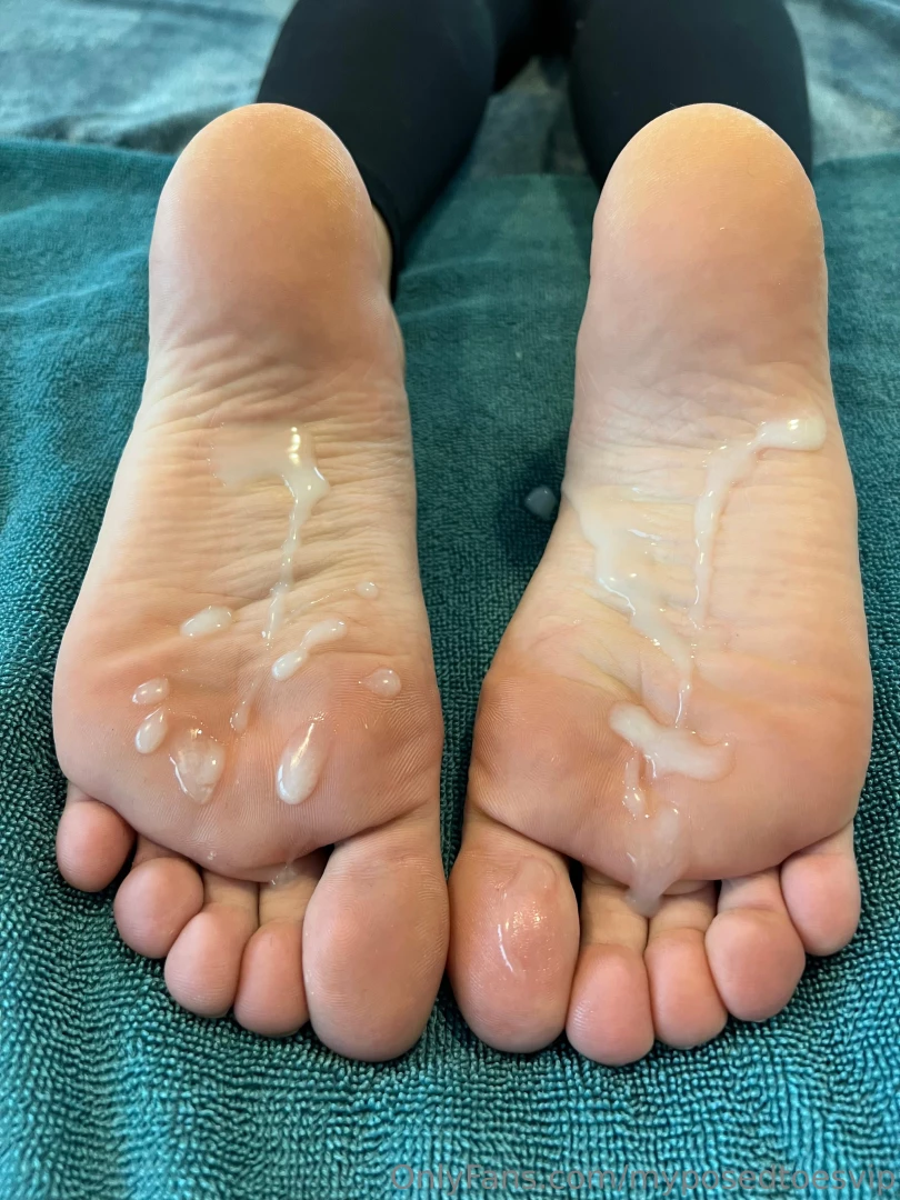 Do you love my soft soles drenched in cum i love the feeling of those part 4 