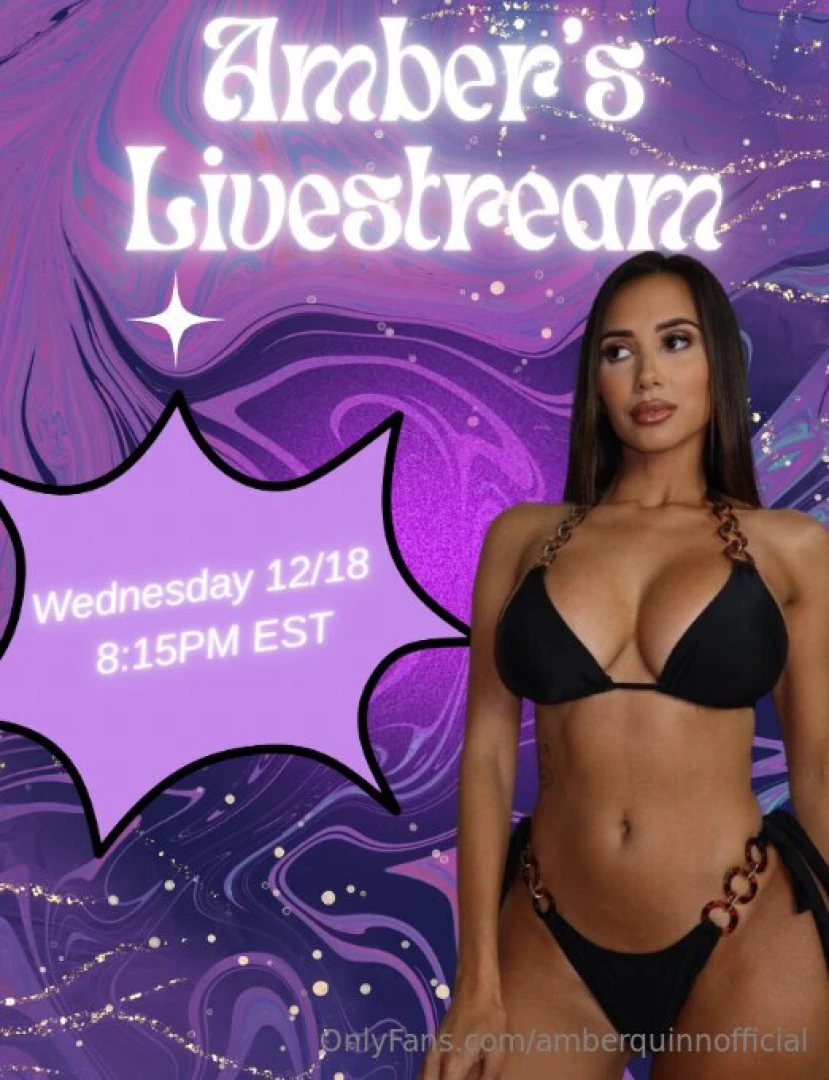 I m going live wednesday 12 18 at 8 15pm est cum join me for all the 