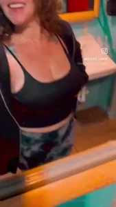 Bathroom mirror titty shake for you