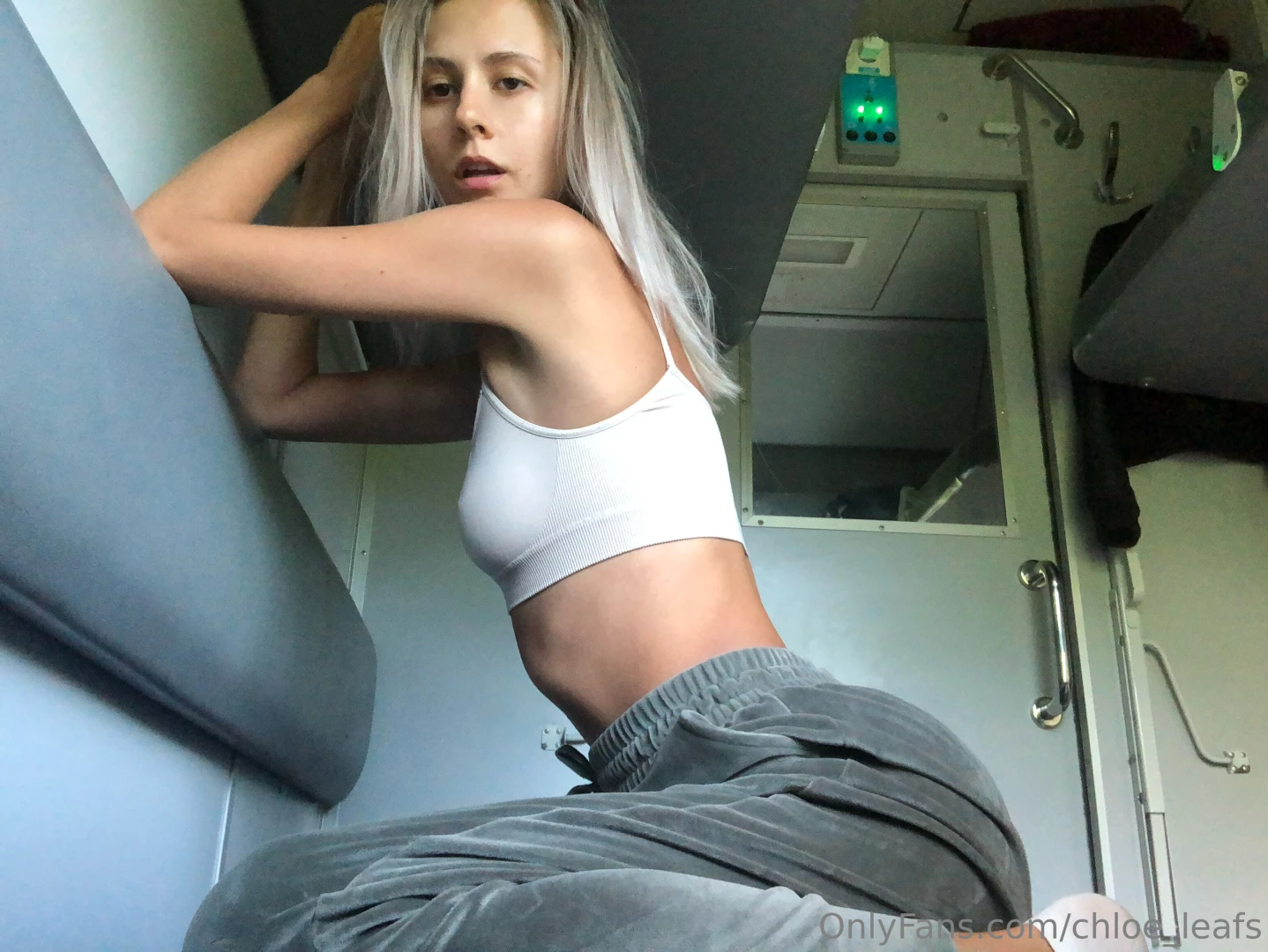 Getting ready for my stretching class 