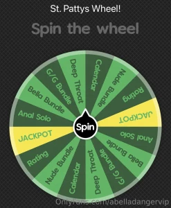 Happy st patty s day are you feeling lucky i am tip in 8 for 1 spin