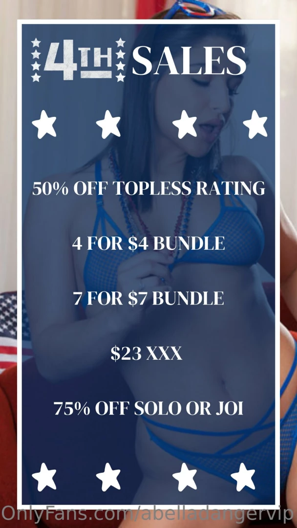 abelladangervip - 4th of july sales start nowwww 