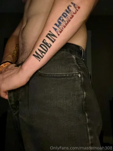 Watch my american n swing out from my jeans and stroke till i all over