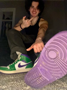 Macro sneaker domination be a good tiny slave and do as i say