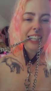 Photo set with my new leash i can t wait to be tugged along with this