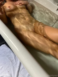 Got naughty in the bath last night come and watch over on emilyren_vip