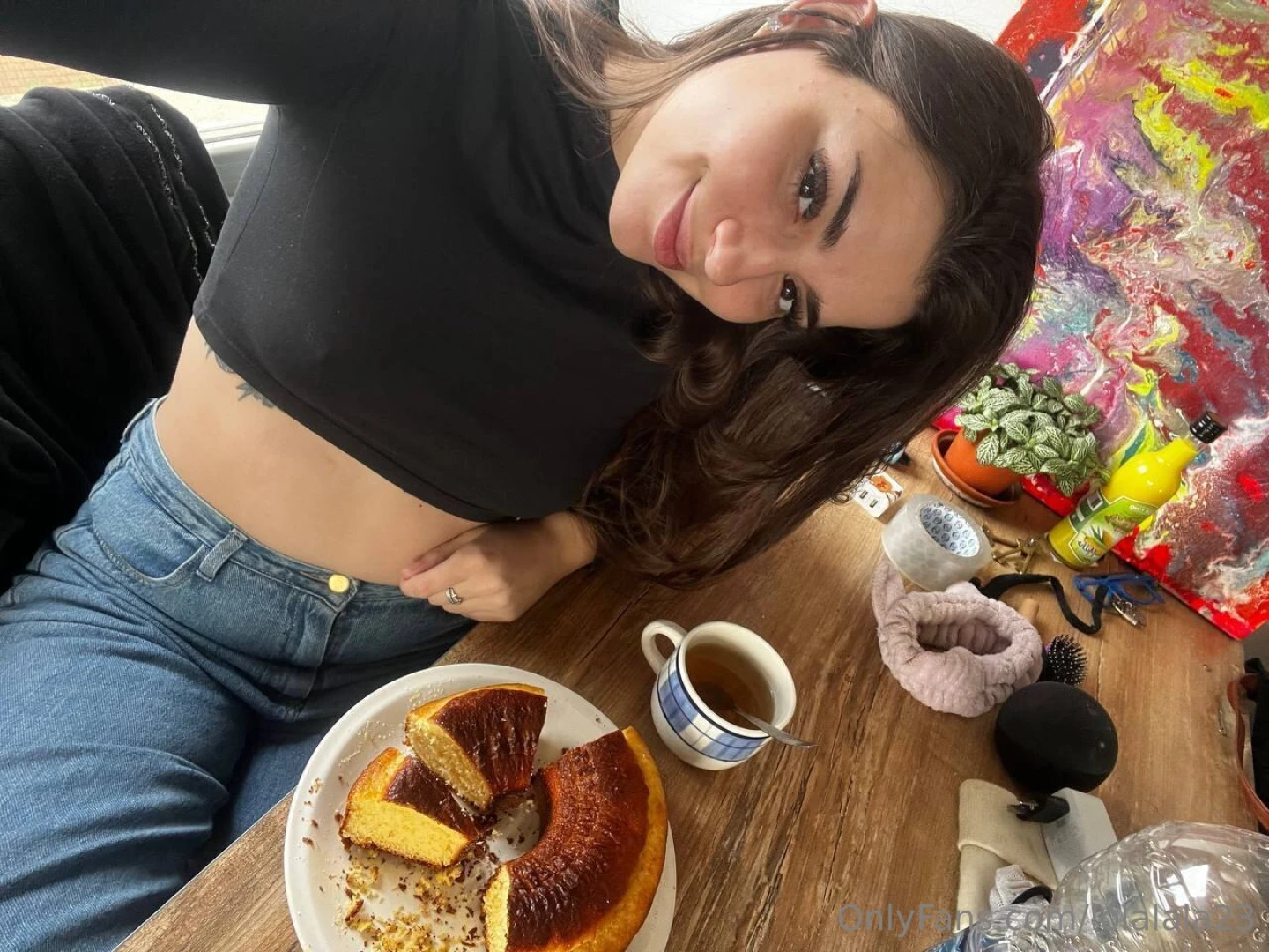 Please don t judge the table mess but i just wanted to eat my cake as 