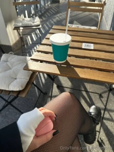 I can t imagine my day without coffee i love walking down the street