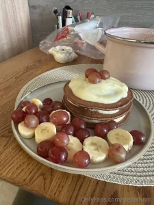 Banana pancakes are just love tender airy with a slight sweetness the