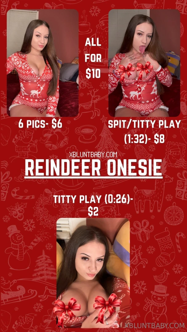 Reindeer onesie half off ending soon 