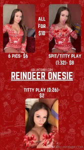 Reindeer onesie half off ending soon