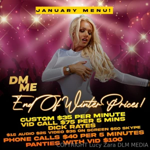 My new menu is live just take a look at the naughty offers and then