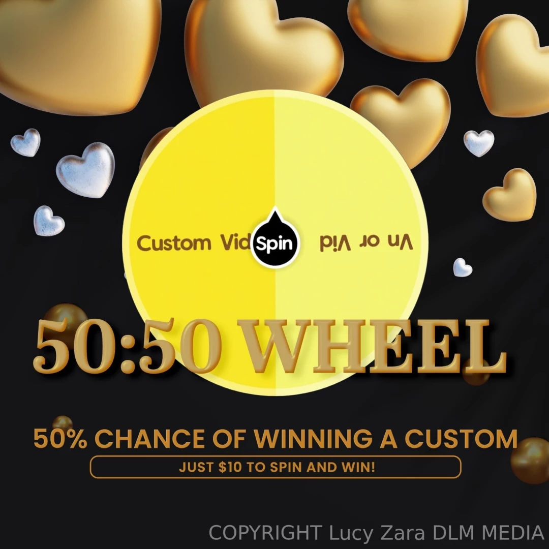 Spin my wheel 50 chance of winning a custom vid the odds are the best 