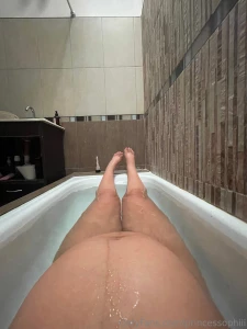 Here taking a nice shower