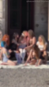7 girl orgy we re back and even hornier kissing stripping fingering