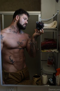 Bathroom mirror always makes me look shredded lol part 5