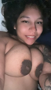 Dark pregnant titties are the best part 1