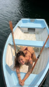 That was the my first time doing it in a boat haha what s most unusual