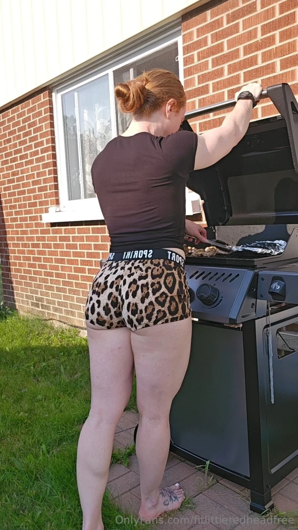 Enjoying the sunshine cooking chicken thighs amp potatoes on the bbq 