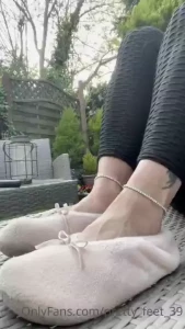 These are my favourite slippers they make my feet very sweaty part 5